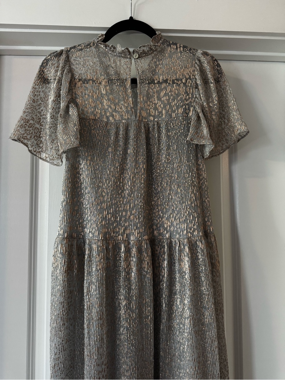 Anthropologie Gold Metallic Maxi Dress - Picture 4 of 4